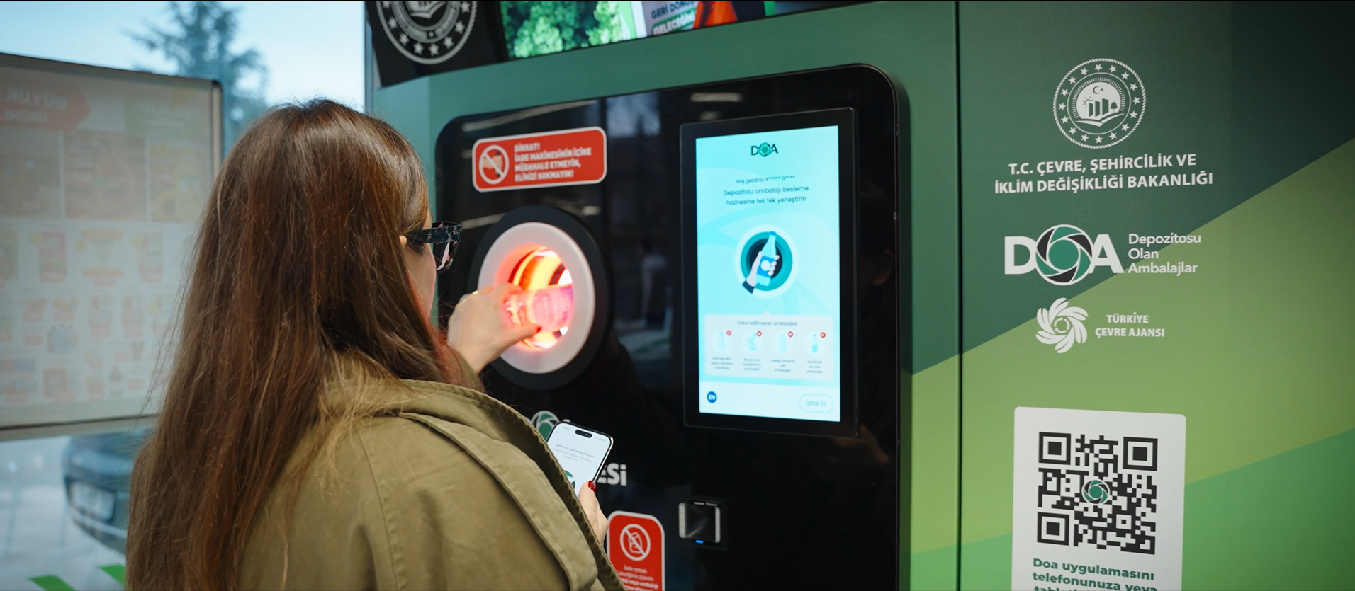 Depozito iade makinesi kullanımı - DİM cihazı